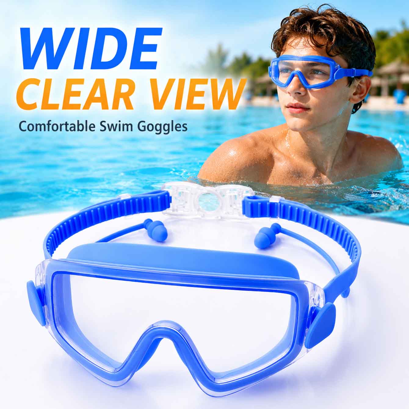 1PC Swim Goggles Snorkel Divin - огляд і ціна Anti Pollution Mask