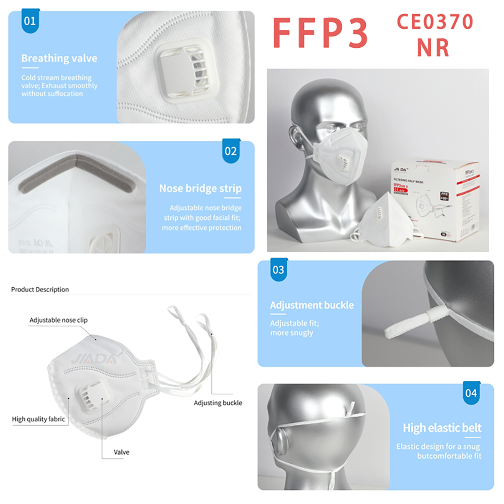 20pcs/box FFP3 NR Folding Mask - огляд і ціна Anti Pollution Mask