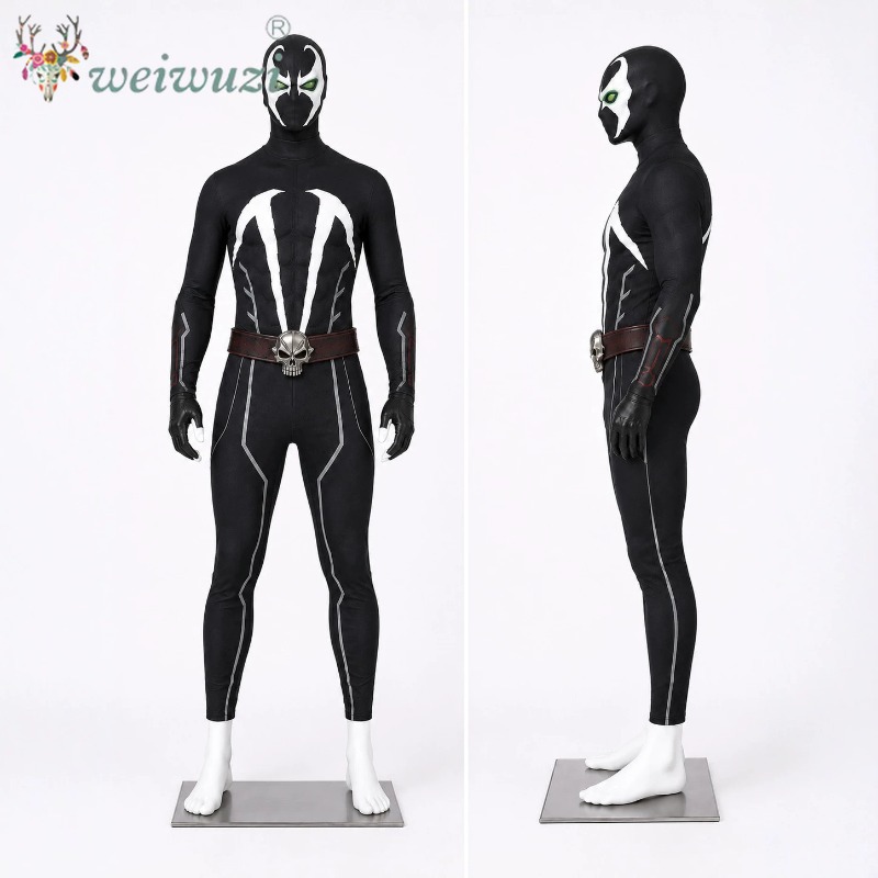 Men Cosplay Costume Full Set B - огляд і ціна Black Face Mask Pack